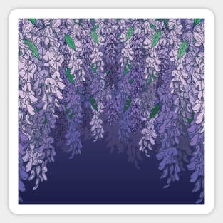 Wisteria Flowers Sticker